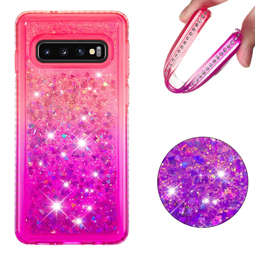 

For Samsung Galaxy S10 case Quicksand Dynamic Liquid soft Case Cover For Samsung Galaxy S10 lite S10E S10 plus Gradient cases