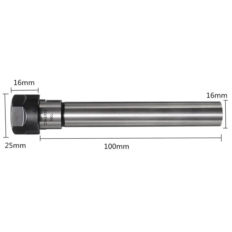 1 комплект C16 ER11 ER16 ER20-100L 150L 200L 250L держатель цанговый патрон прямой хвостовик 16 мм