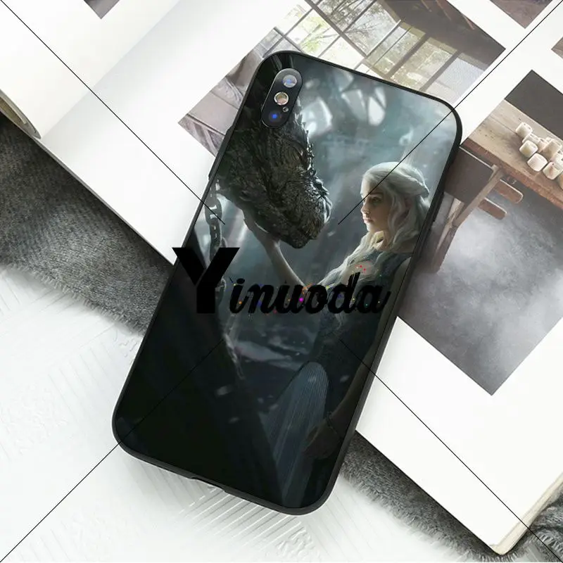 Yinuoda Игра престолов Finale красочные милые аксессуары для телефона чехол iPhone X XS MAX 6 6S