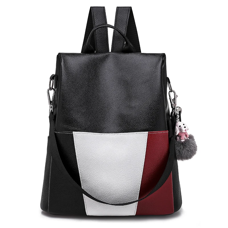 New Fashion Men Backpack Men's Backpacks for Teenager Luxury Designer PU Leather Male High Quality Travel | Багаж и сумки