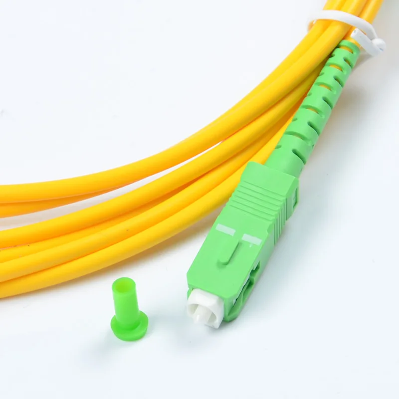 Оптоволоконный патч корд один режим SM Simplex SC/APC 9/125 ftth catv 3 m оптоволоконный джемпер