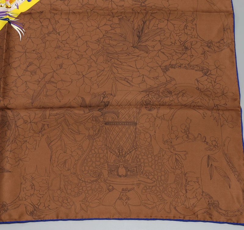 Шелковый саржевый шарф хиджаб платок для женщин дамы большие квадратные шелковые шарфы шаль обертывания рулон рук края 88x88 см