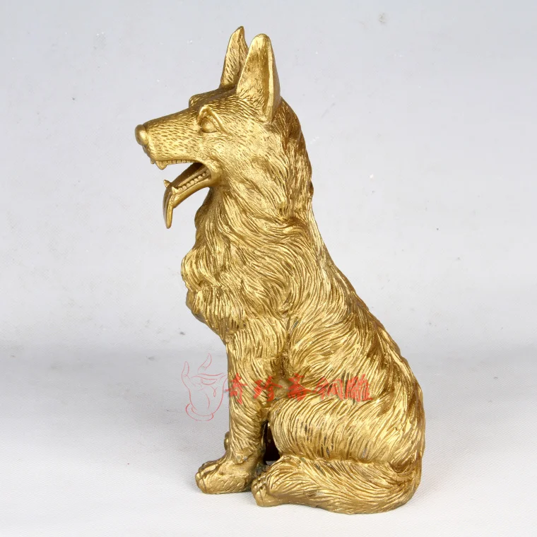 Чжай меди собака фэн-шуй украшения Зодиака медные Домашнего Интерьера удачное