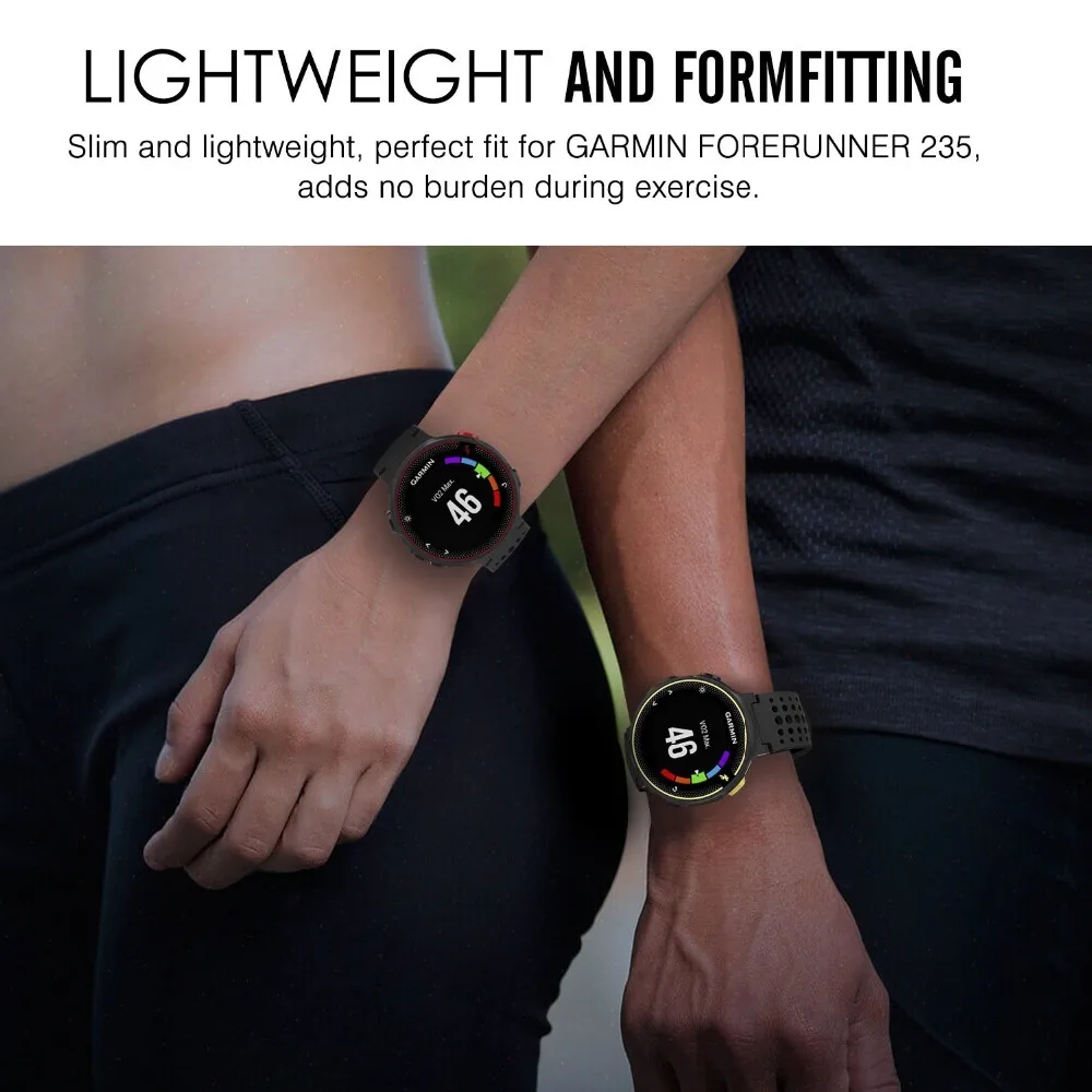 3 шт. в лоте; силиконовый ремешок для смарт-часов для Garmin Forerunner 220/230/235/620/630/735XT аксессуар замена из разноцветных резиновых полосок