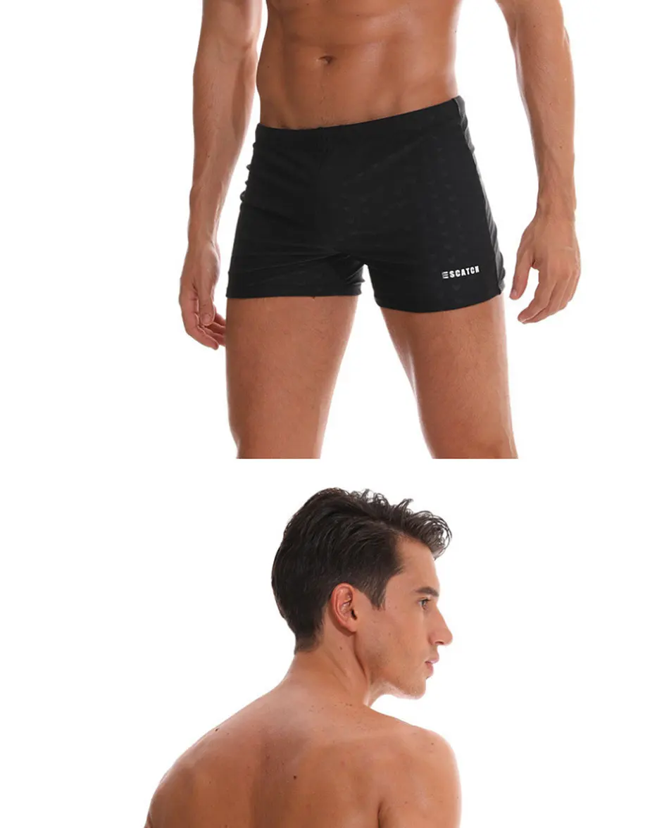Swim Boxer Briefs Swim Jammer by Camo Racer Mens Square Leg Swimsuit Beach Surfing Swimming Trunks Pants Swimwear Shorts