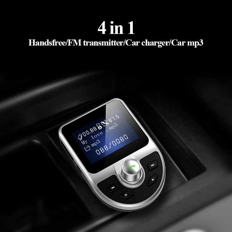 Автомобильный fm передатчик MP3 Misic плеер TF USB Автомобильное зарядное устройство 3 5