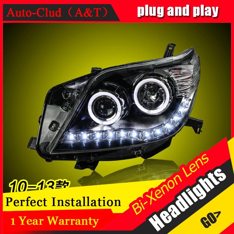 Автомобильный Стайлинг для Toyota PRADO светодиодсветильник фары s Angel eye светодиодные