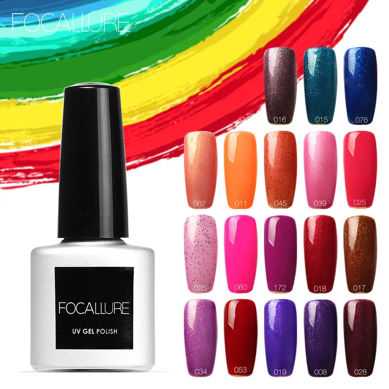 FOCALLURE новейшие 7 мл модные цвета серии УФ светодиодный гель для полировки ногтей |