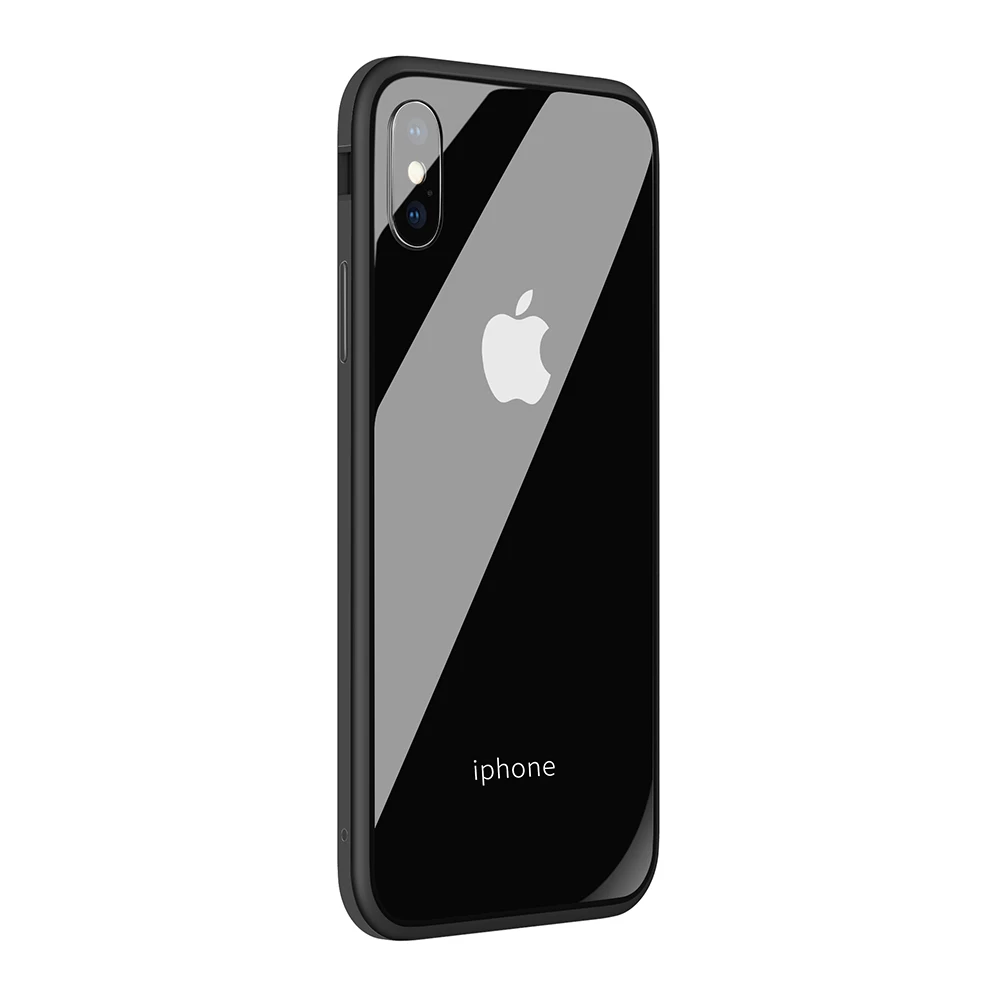 Прозрачный стеклянный чехол SULADA для iPhone 6/6S 7 8 PLUS Гибридный Металлический корпус