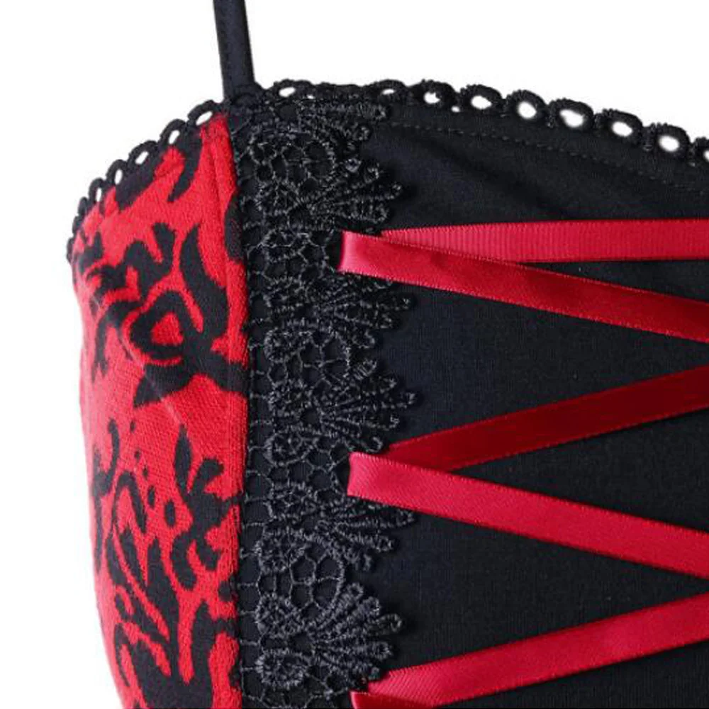 Для женщин ремень кружевных готических Платье для косплея в стиле Харадзюку