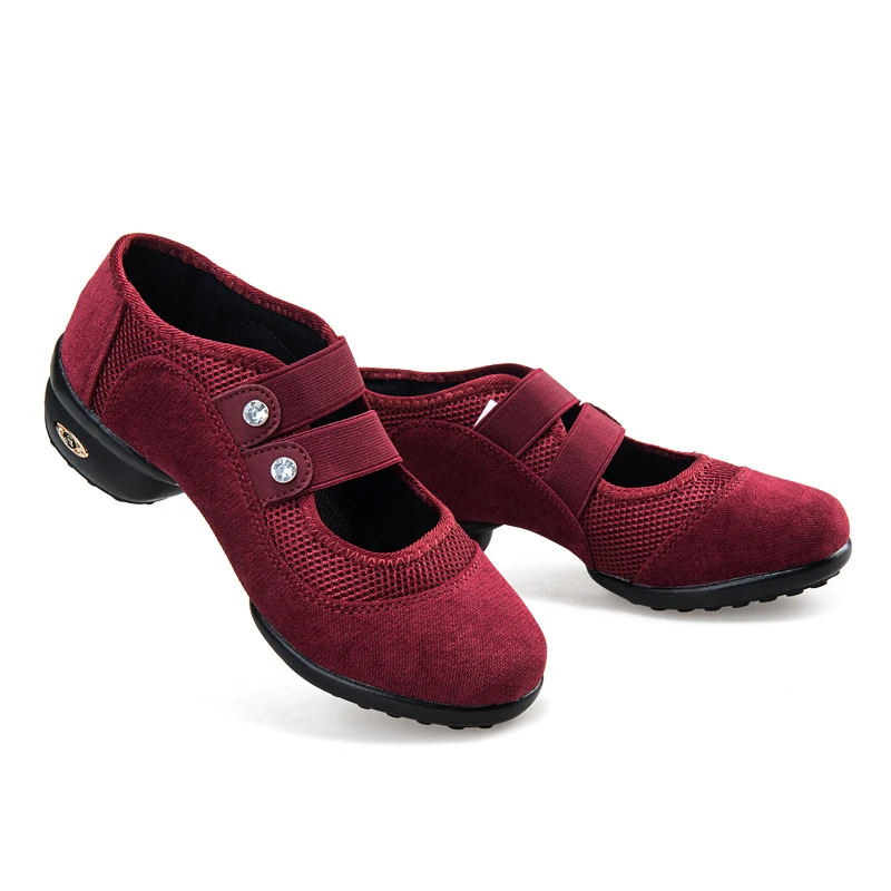 2017 Dance Sneakers Breathable Salsa Latin Square Jazz Modern Ladies Shoes Lightweight Dancing For Women SH1211 | Спорт и