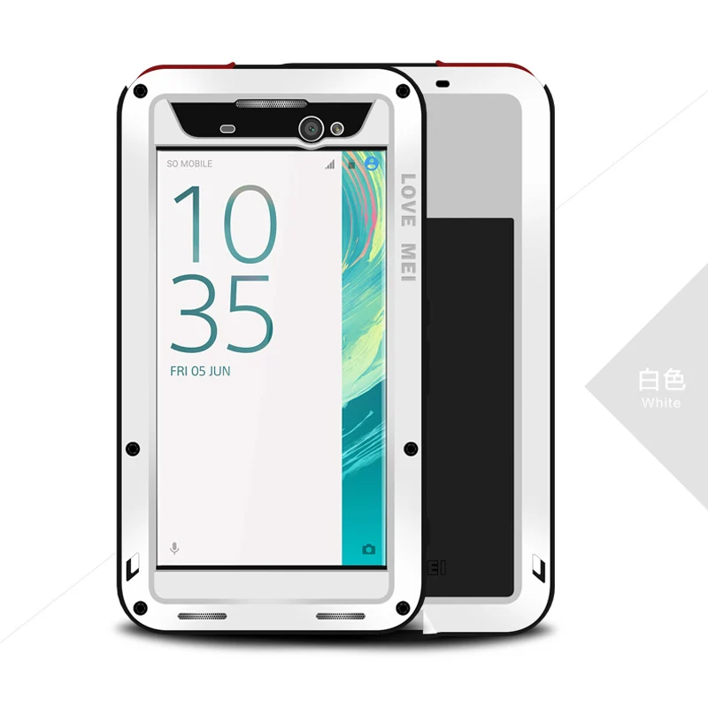 Алюминиевый металлический чехол для SONY XA Ultra ударопрочный защитный с полным