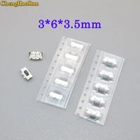chenghaoran 50pcs high quality smt 2pin tactile tact push button micro switch momentary 3x6x3 5mm side push