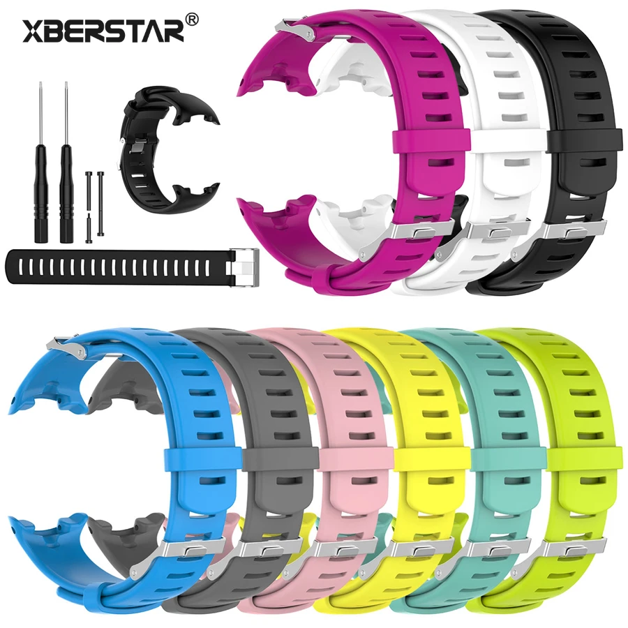 

XBERSTAR Silicone Wrist Band Strap for Suunto D4 D4i Novo Wrist Dive Computer Watch Replacement Watchband Strap Bracelet