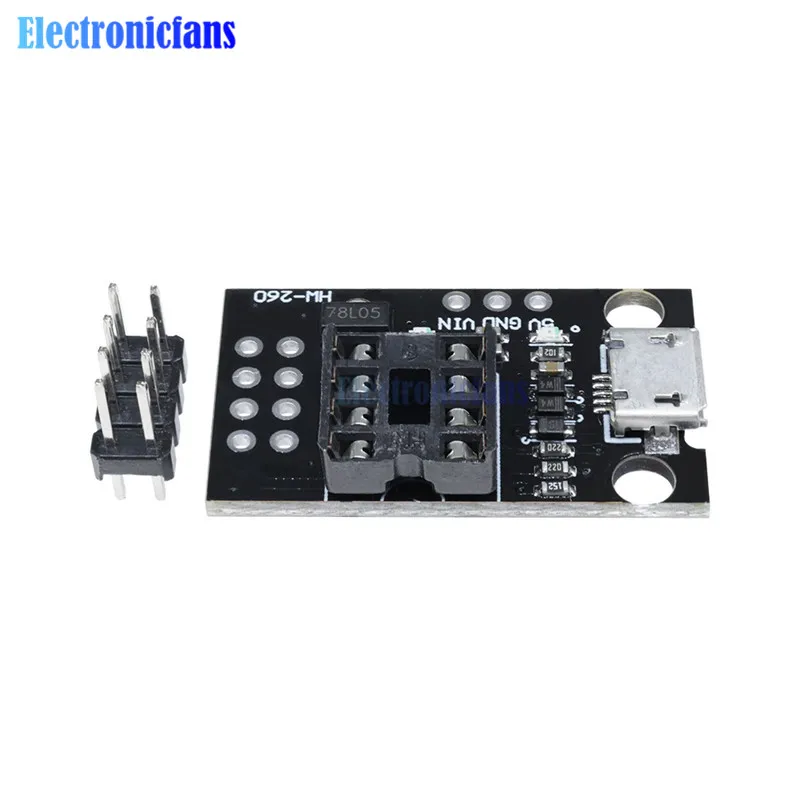 Подключаемая неизолированная плата для разработки ATtiny13A ATtiny25 ATtiny45 ATtiny85 редактор