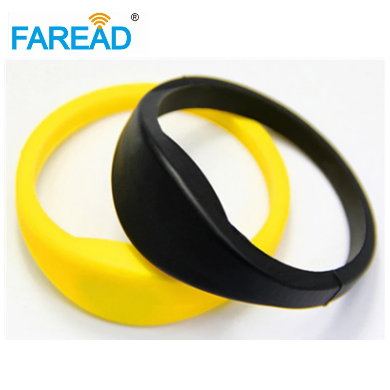 

Free shipping x100pcs 125khz TK4100 NFC213 RFID silicone Wristband bracelet For Sauna bath center, supermarket