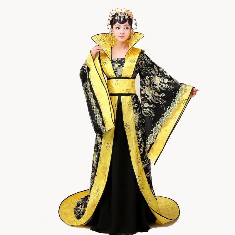

High Quality Chinese Ancient Infanta Dramaturgic Dress With Trail Photo Costume Tang Dynasty Princess Dress Cosplay Costume