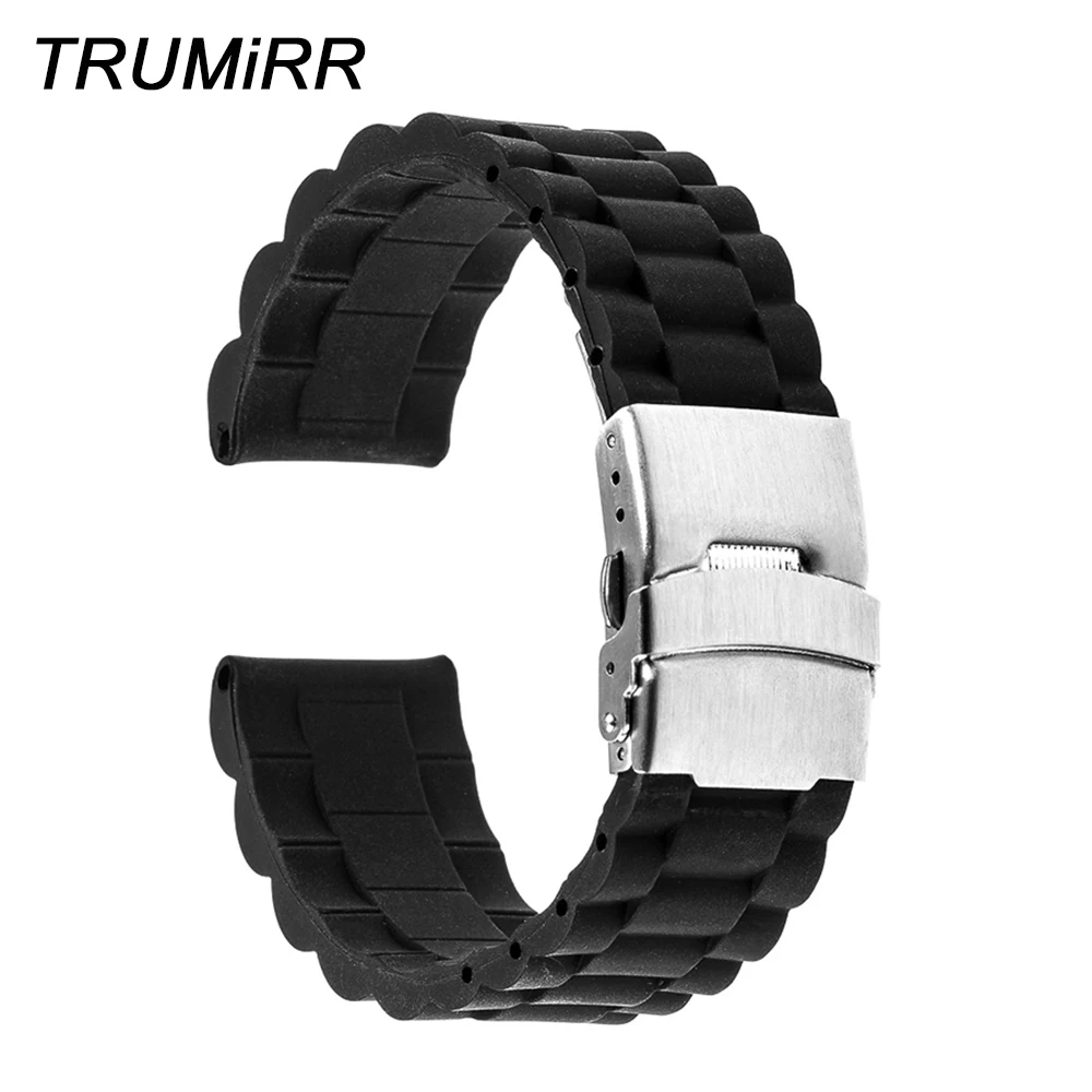 Силиконовый ремешок для часов Casio BEM 302 307 501 506 517 EF безопасная застежка наручный 17