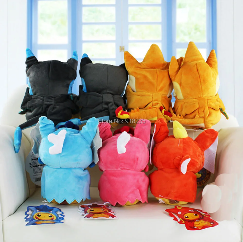 10/Лот 20-25 см Пикачу Косплей X Charizard Magikarp Brinquedo мягкие животные кукла плюшевые модные мягкие игрушки