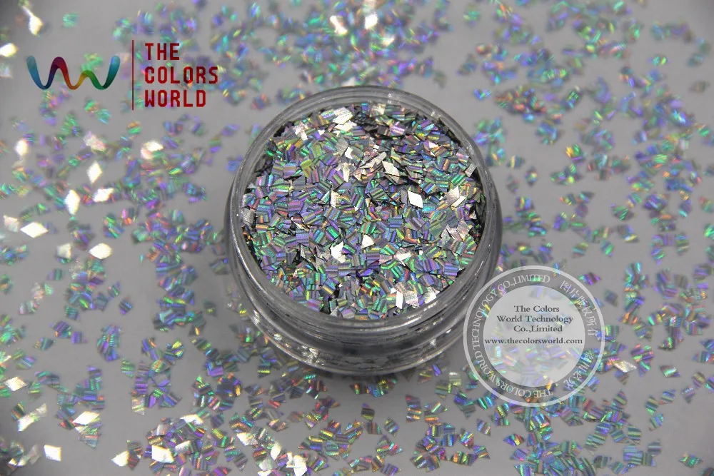 TCA100L в полоску лазерный Серебряный Цвет Алмазная форма 2 мм размер блестящий