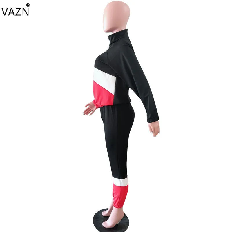 Женский спортивный костюм VAZN повседневный брендовый однотонный комплект из 2