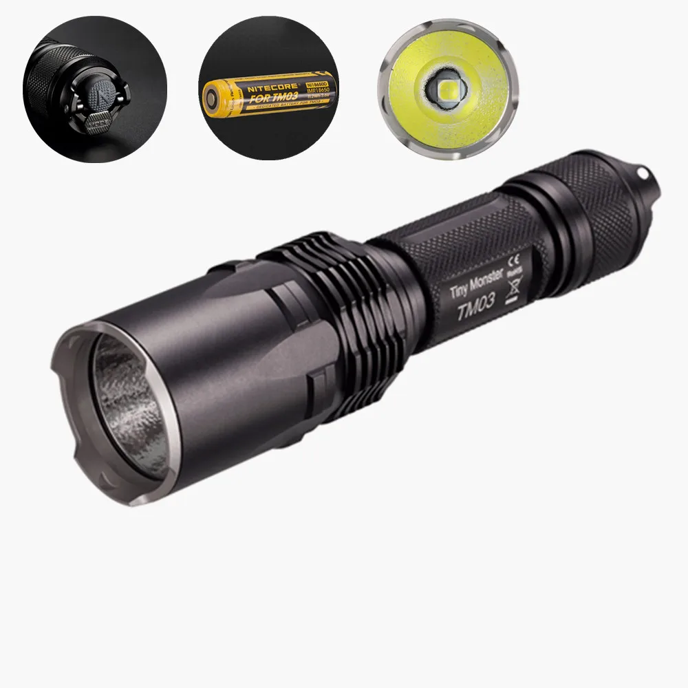Светодиодный фонарик Nitecore TM03 2800 люмен XHP70 с перезаряжаемой батареей 18650 | Лампы и