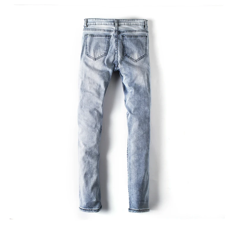Aelfric Eden Марка NEW FASHION Hi Street популярных Снежинка близкий к белому Для мужчин s джинсы