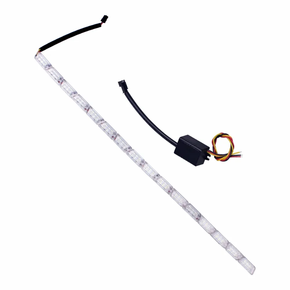 2 шт. Хрустальный Ангел слезы глаза LED дневного света горки желтой поворотник DRL