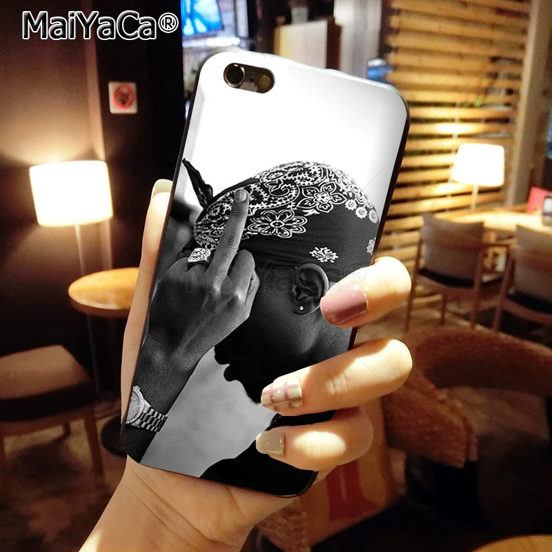 MaiYaCa 2pac Tupac и Biggie роскошный качественный черный силиконовый мягкий чехол для телефона для iPhone 8 7 6S Plus X 5S SE 11pro max Coque Shell