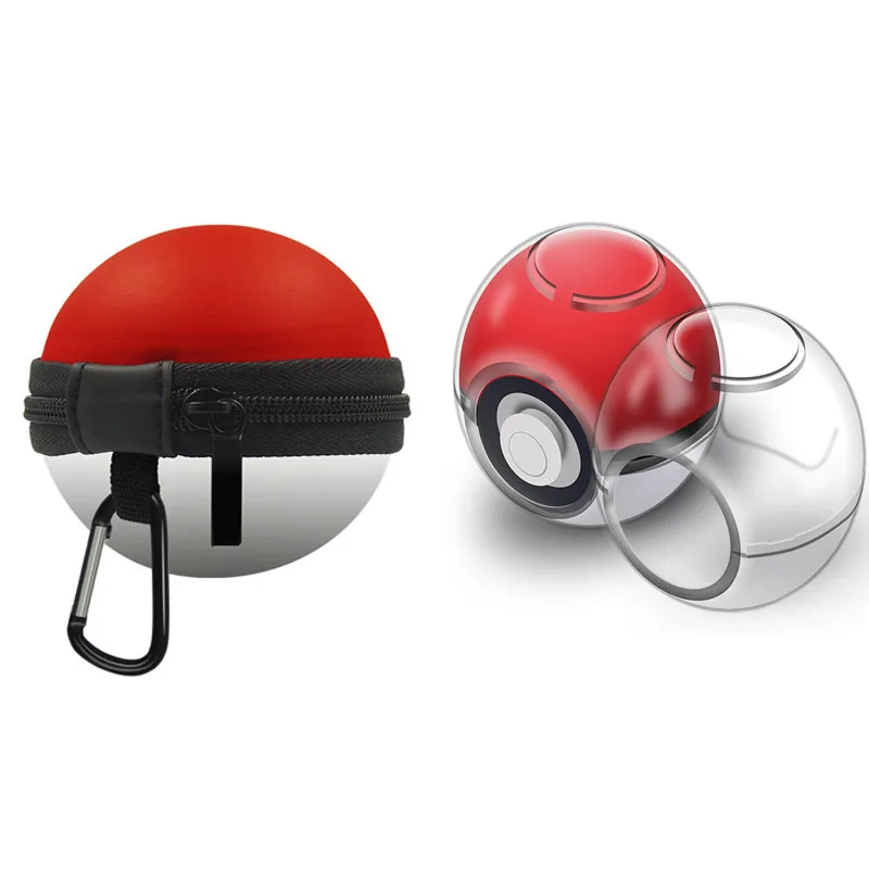 red white with case Для Nintendo Switch Poke мяч плюс контроллер сумка для переноски и с украшением в виде кристаллов прозрачный чехол Shell для командной игры в покебол(Иви аксессуары - Цвет: red white with case