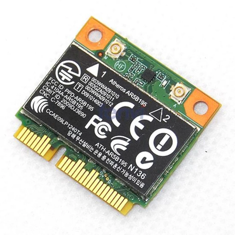 Новый Atheros AR5B195 Wireless N + BT 3.0 Сети Wlan адаптер для HP 592775 001 Ноутбук половина Mini PCI e Wi Fi