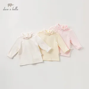 Детская футболка для девочек, с длинным рукавом и цветочным принтом, высокое качество