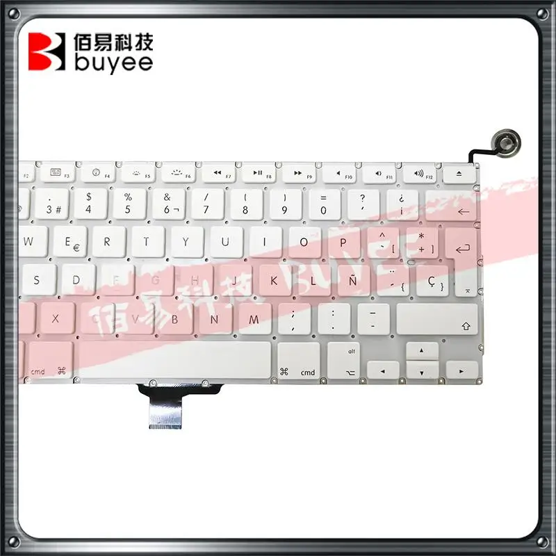 Original A1342 White Spanish Layout Keyboard For Macbook Air 13 Inch ES Spain Keyboards Language | Компьютеры и офис