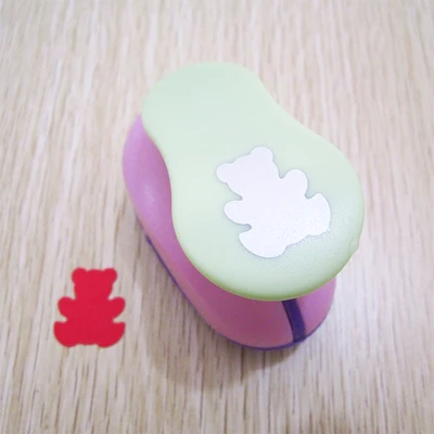 Бесплатная доставка 1 дюйм в форме плюшевого мишки ремесло дырокол для