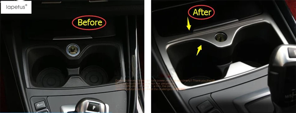Аксессуары для BMW 1 серия 116i 118i f20 2012 2017 рамка держателя стакана воды декоративные