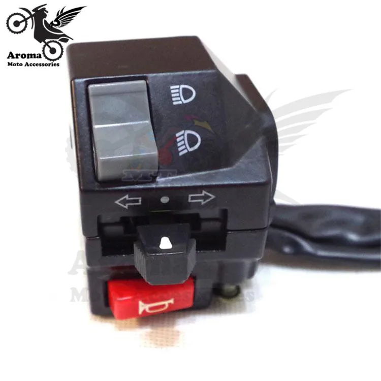 Черный левый и правый переключатель мотоцикла для yamaha honda suzuki kawasaki ручки