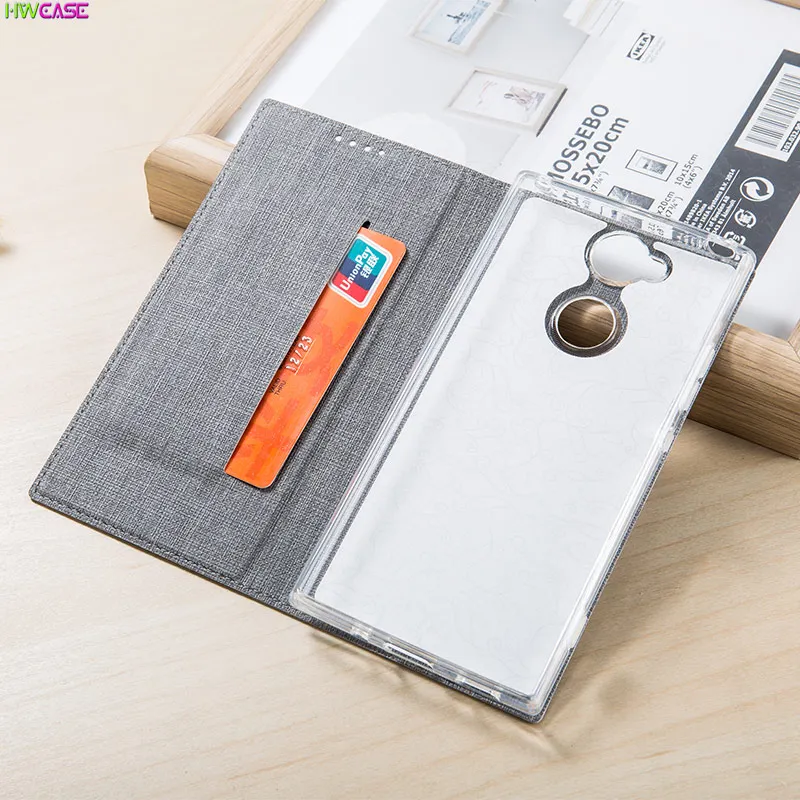 Автоматический магнит кожаный чехол для sony Xperia XA2 Funda Прозрачная мягкая задняя крышка из ТПУ для sony Xperia XA2 чехол для телефона XA2