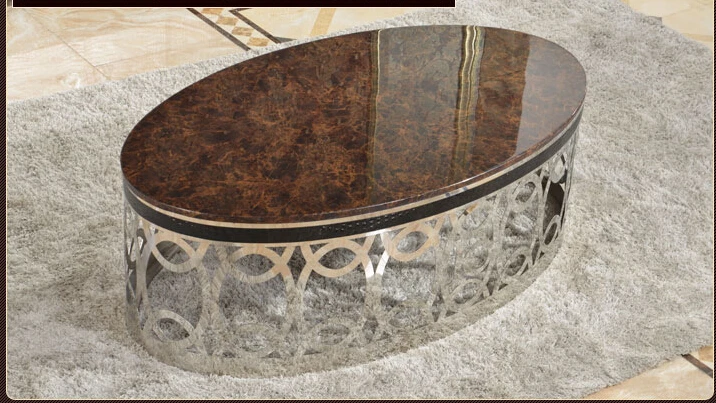 Нержавеющая сталь мраморный овальный стол.|oval table|stainless tabletable table |