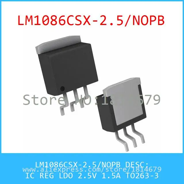 Бесплатная Доставка 3 Шт./лот LM1086CSX 2.5/NOPB IC REG LDO 2.5 В TO263 1086 LM1086 1.5A|ldo stability|ldo regulatorldo noise