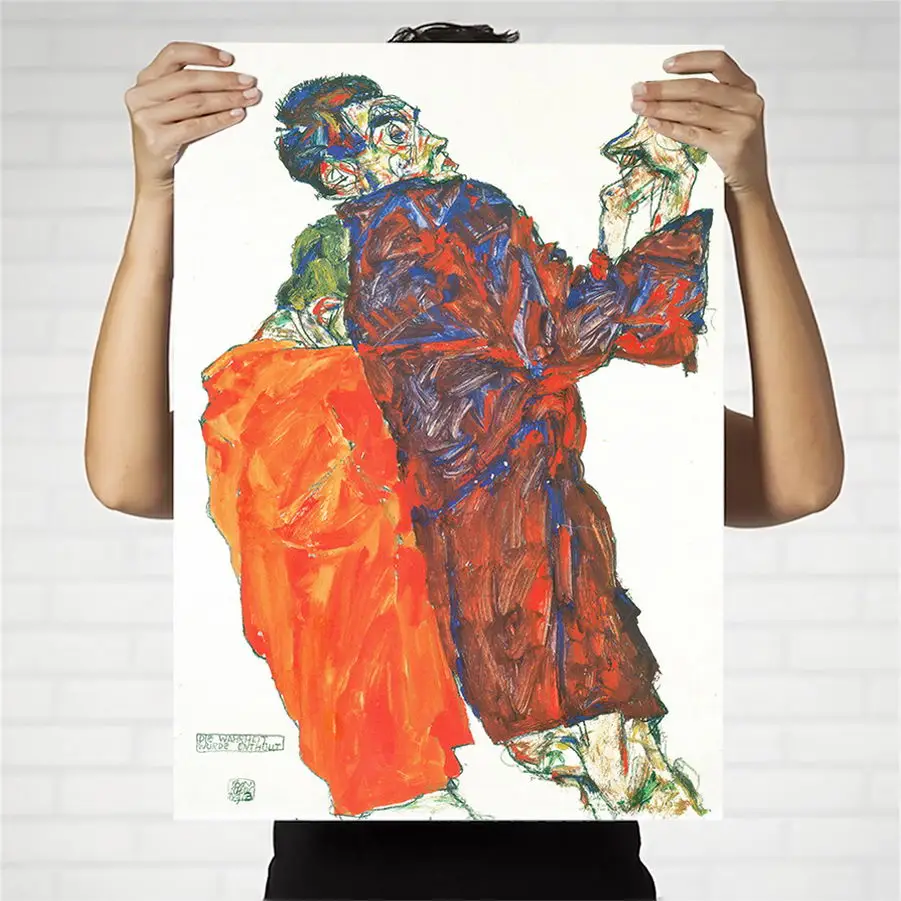 Home Decoration Print Canvas Wall Art Picture for Living Room Poster Paintings Oil Unframed Drawings Austrian Egon Schiele | Дом и сад