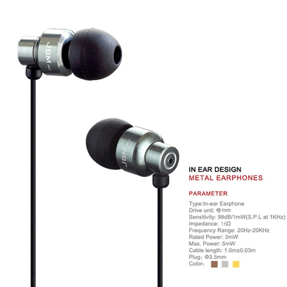 Наушники JBM MJ8600 с отличными басами металлические наушники для мобильного