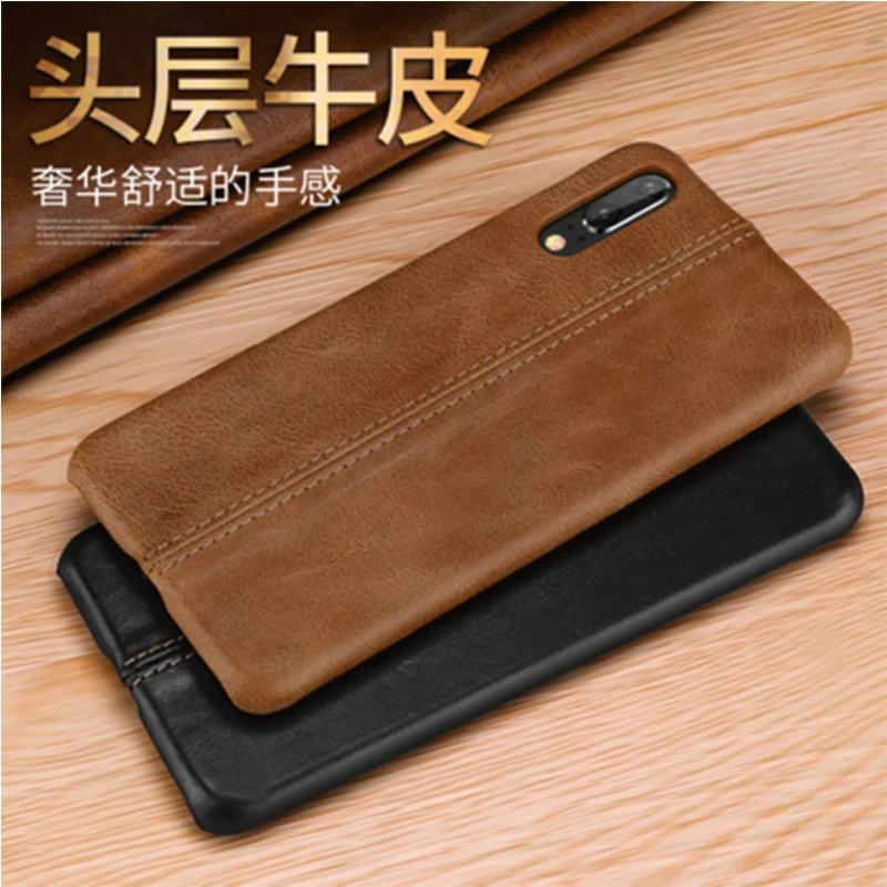 2018 Fashion Brand New Back Case for Huawei P10 P10plus Luxury Genuine Cow Leather Phone Cover Skin Bag for Huawei P20 P20pro