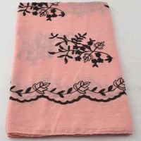 new 2018floral hijabcotton plain scarfcotton embroidery scarfmuslim hijabshawls and scarveswraps shawlscape with big size