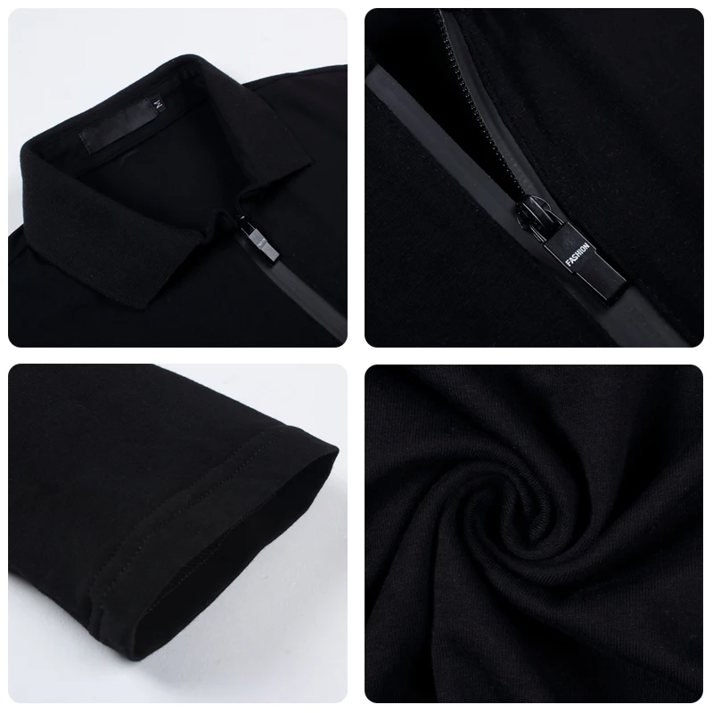 Мужская футболка-поло ARCSINX черная Облегающая рубашка большого размера 5XL 4XL 3XL с