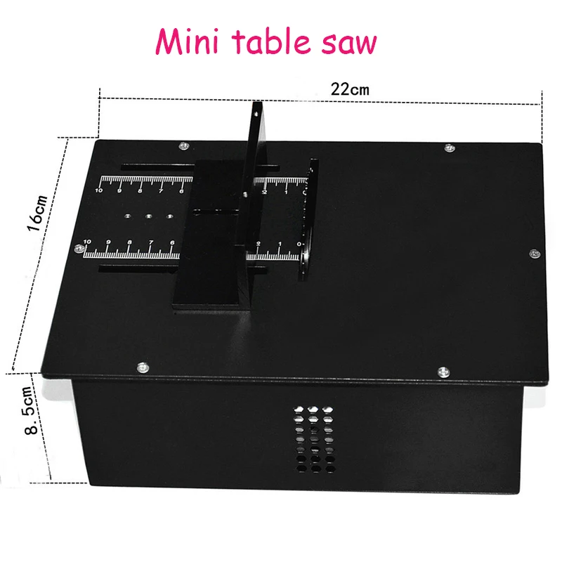 Mini Table Saw Acrylic/Wood Sawing Machine High Precision Woodworking Saws Metal Small Cutting Machine A00-B20