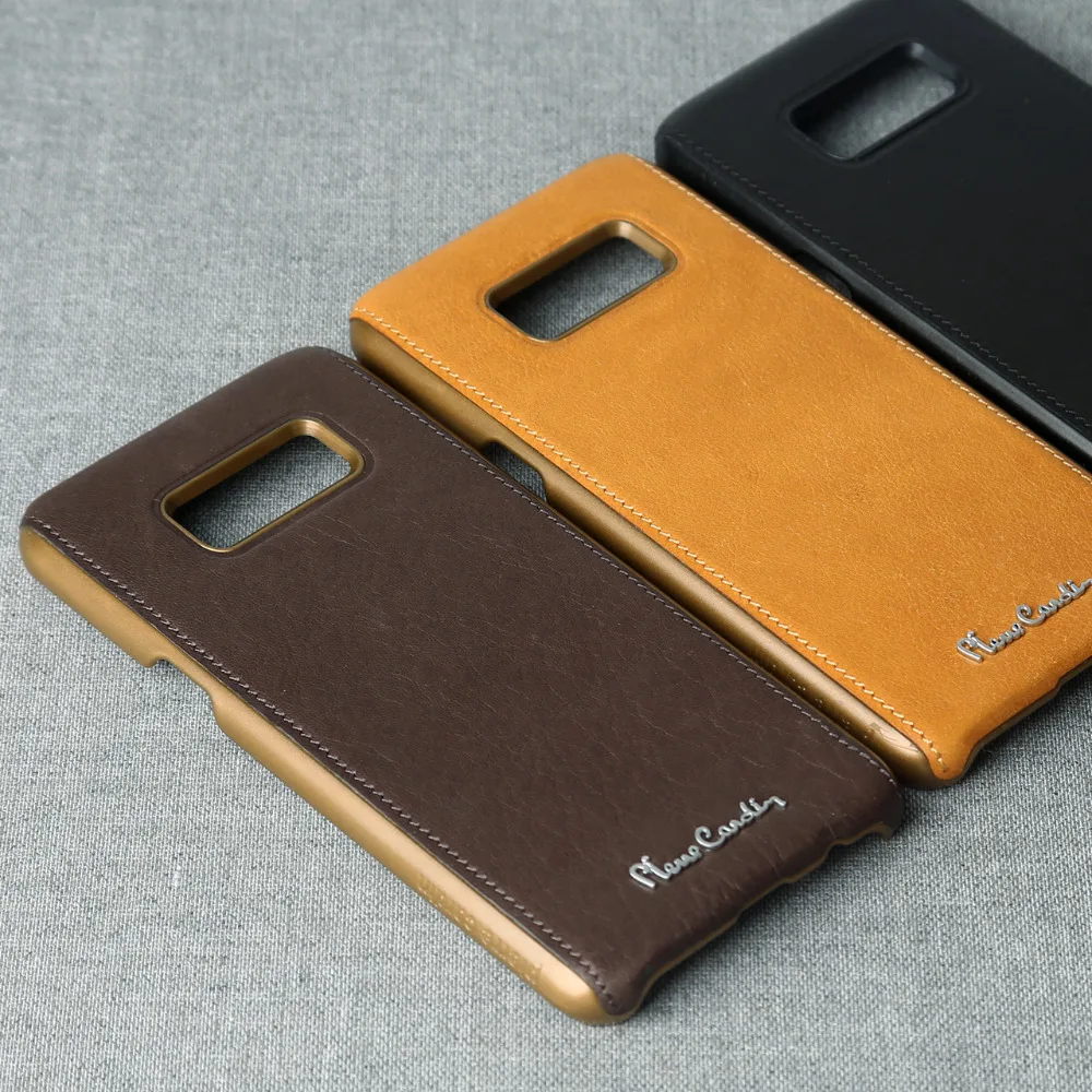 Pierre Cardin роскошный высококачественный чехол из натуральной кожи для Samsung Galaxy S8/S8