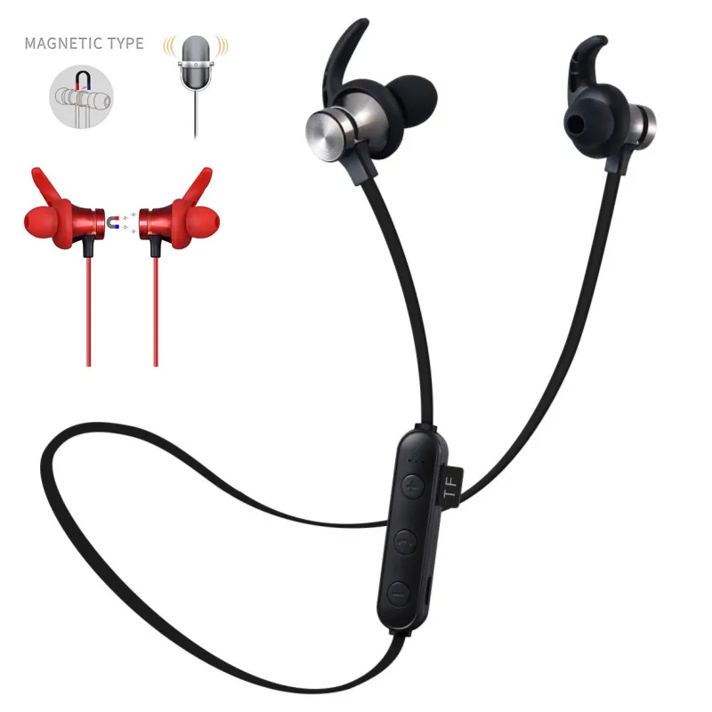 Спортивные Bluetooth наушники беспроводные стерео 4 2 гарнитура Поддержка TF карты MP3 с
