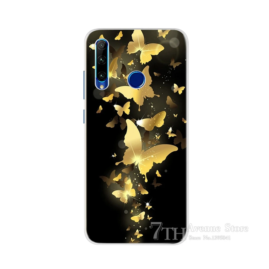 Хаки Чехол для Honor 10i, мягкий силиконовый чехол с мультипликационным принтом для Huawei Honor 10i HRY-LX1, HRY-LX1T, задняя крышка, чехол для телефона Honor 10i 10 i 6,21" - Цвет: Хаки
