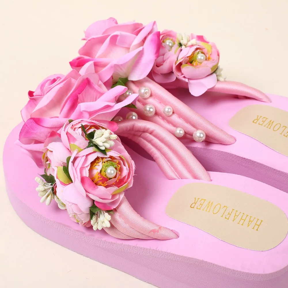 Сандалии HAHAFLOWER женские на платформе босоножки высокой повседневная обувь с