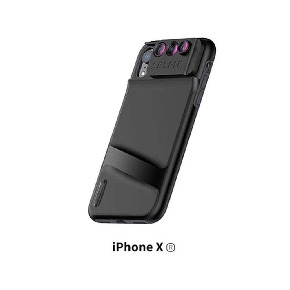 For iphone XR ET объектив камеры чехол для телефона для iPhone XR XS Max рыбий глаз Широкоугольный макро объектив Телефон крышка мобильного телефона Lensese чехол полное покрытие - Цвет: For iphone XR